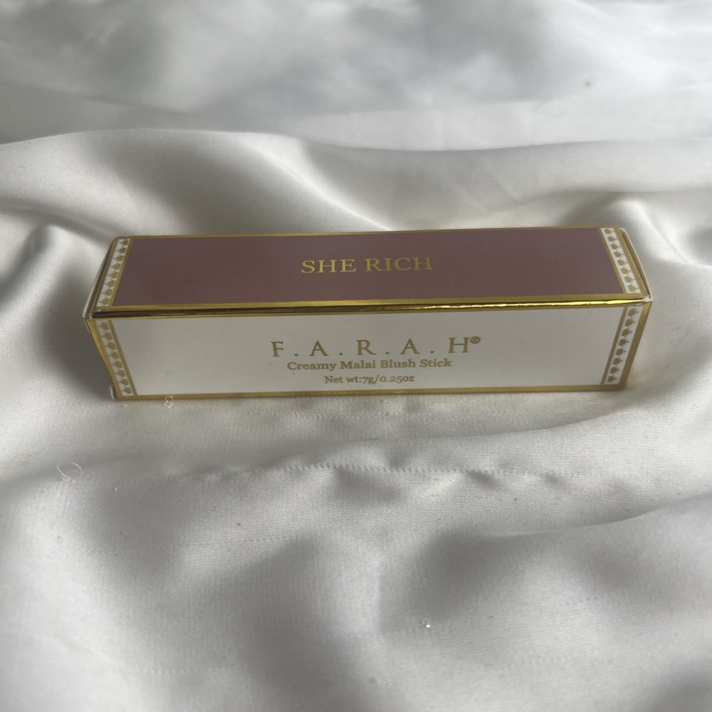 FARAH Creamy Malai Blush Stick‎ In Shade "She Rich" NWB Vegan Cruelty Free